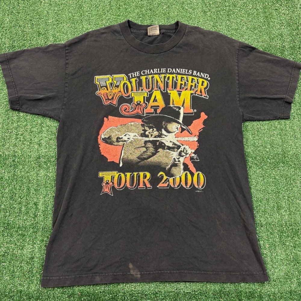 Y2K Charlie Daniels Band Volunteer Jam Tour 2000 T-shirt